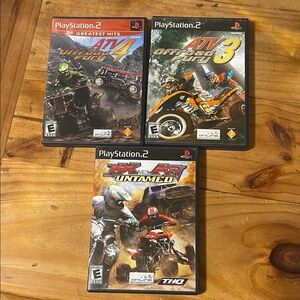 ATV PlayStation 2 Games Bundle, ATV3,ATV4,MX vs ATV Untamed